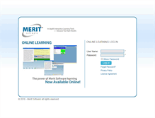 Tablet Screenshot of meritonlinelearning.com